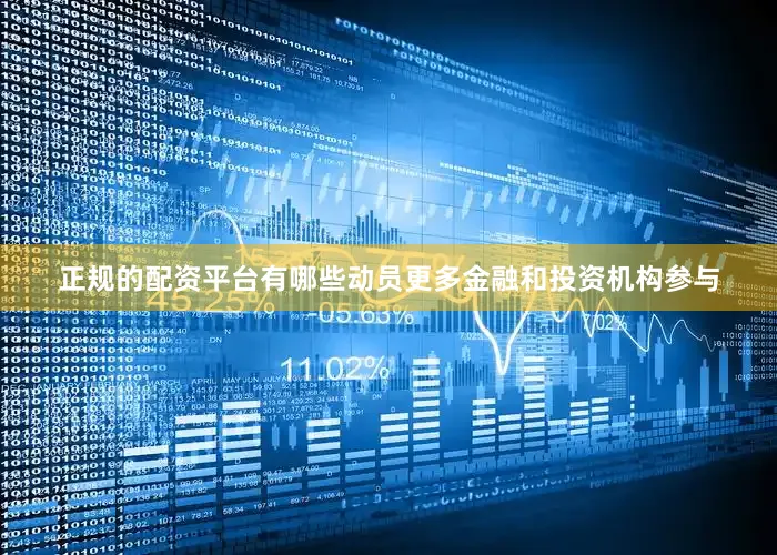 正规的配资平台有哪些动员更多金融和投资机构参与